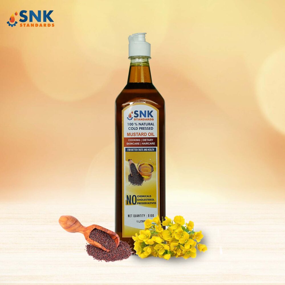 Pure and Unrefined Cold Pressed Mustard Oil