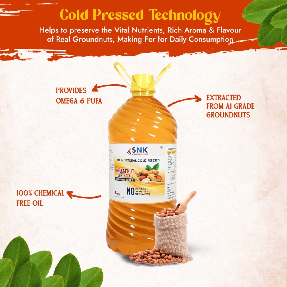 Pure Cold Pressed Groundnut Oil