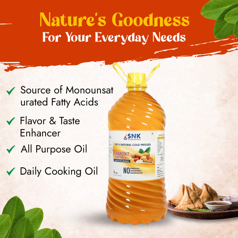 Pure Cold Pressed Groundnut Oil