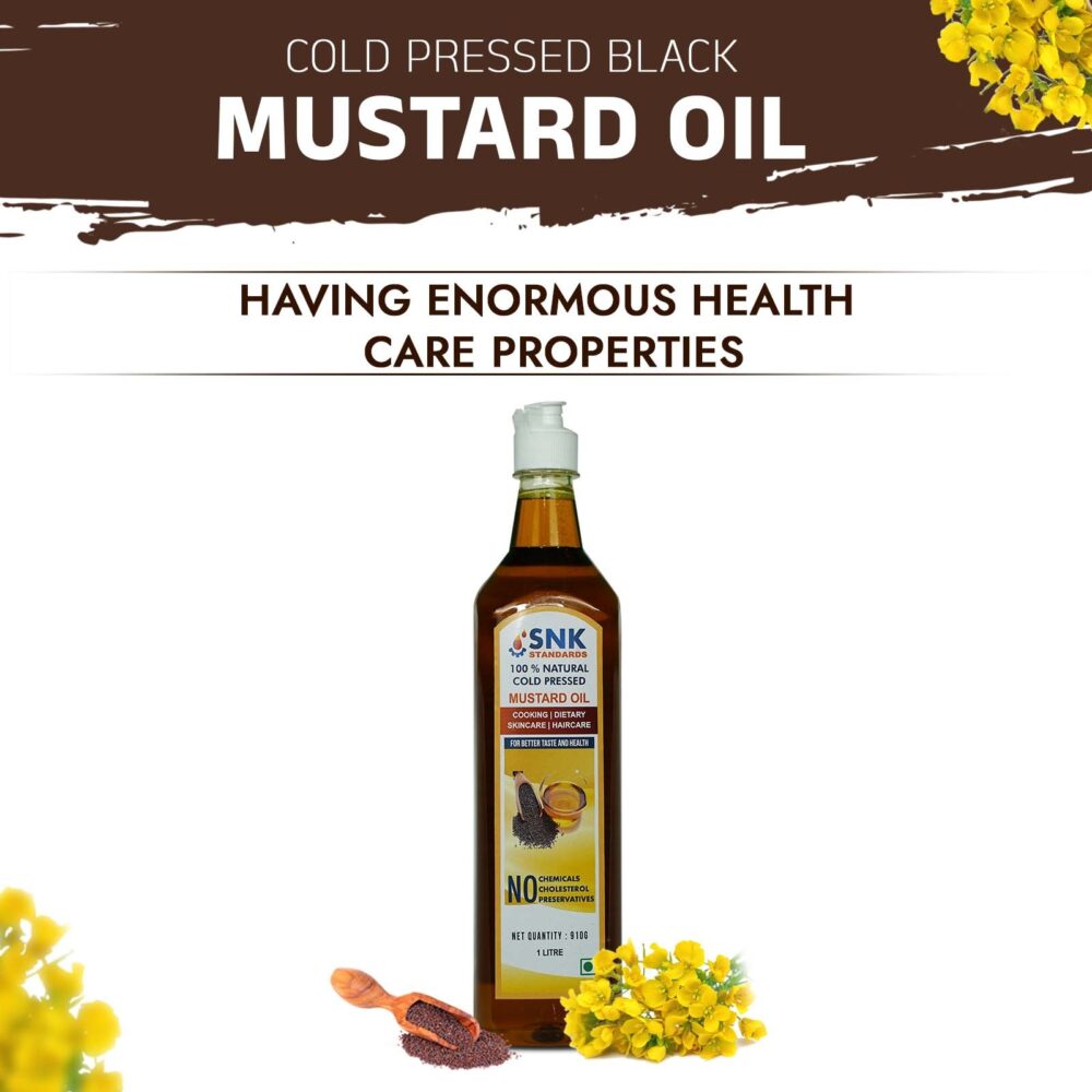 Pure and Unrefined Cold Pressed Mustard Oil,