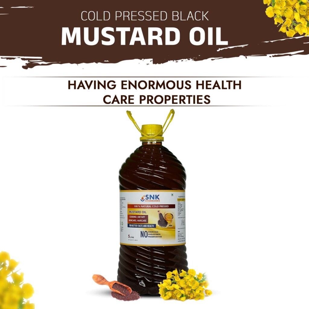 Mustard Oil – Pure and Unrefined Cold Pressed Oil – Rich Aroma & Flavor ...